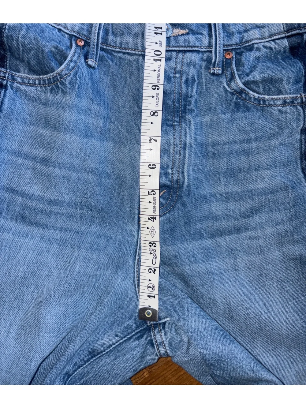 Mother The Tux Sidestepper Sneak Fray “Double Stacked” two-tone Jeans 29 - Picture 15 of 16